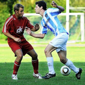 Mit 34 Treffer wird Benjamin Schulz (rechts)Torschützenkönig (Foto: BZ) Mit 34 Treffer wird Benjamin Schulz (rechts)Torschützenkönig (Foto: BZ)